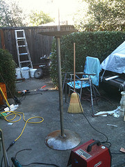 Column Step 1, Welding the Armature